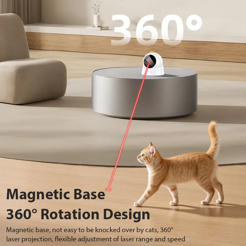 Cat Laser Toy -Rechargeable Smart Motion with Magnetic Base