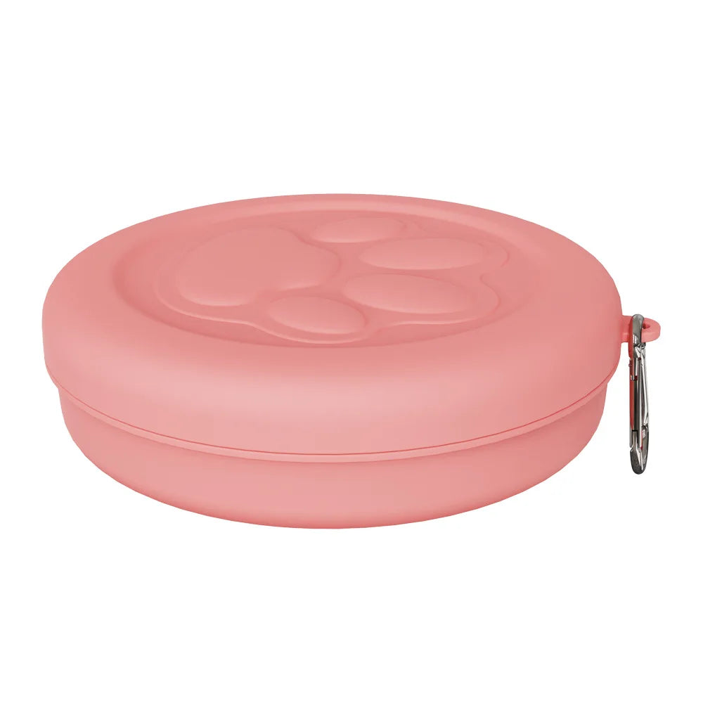 Portable 2-in-1 Pet Travel Bowl with Lid Water Dish
