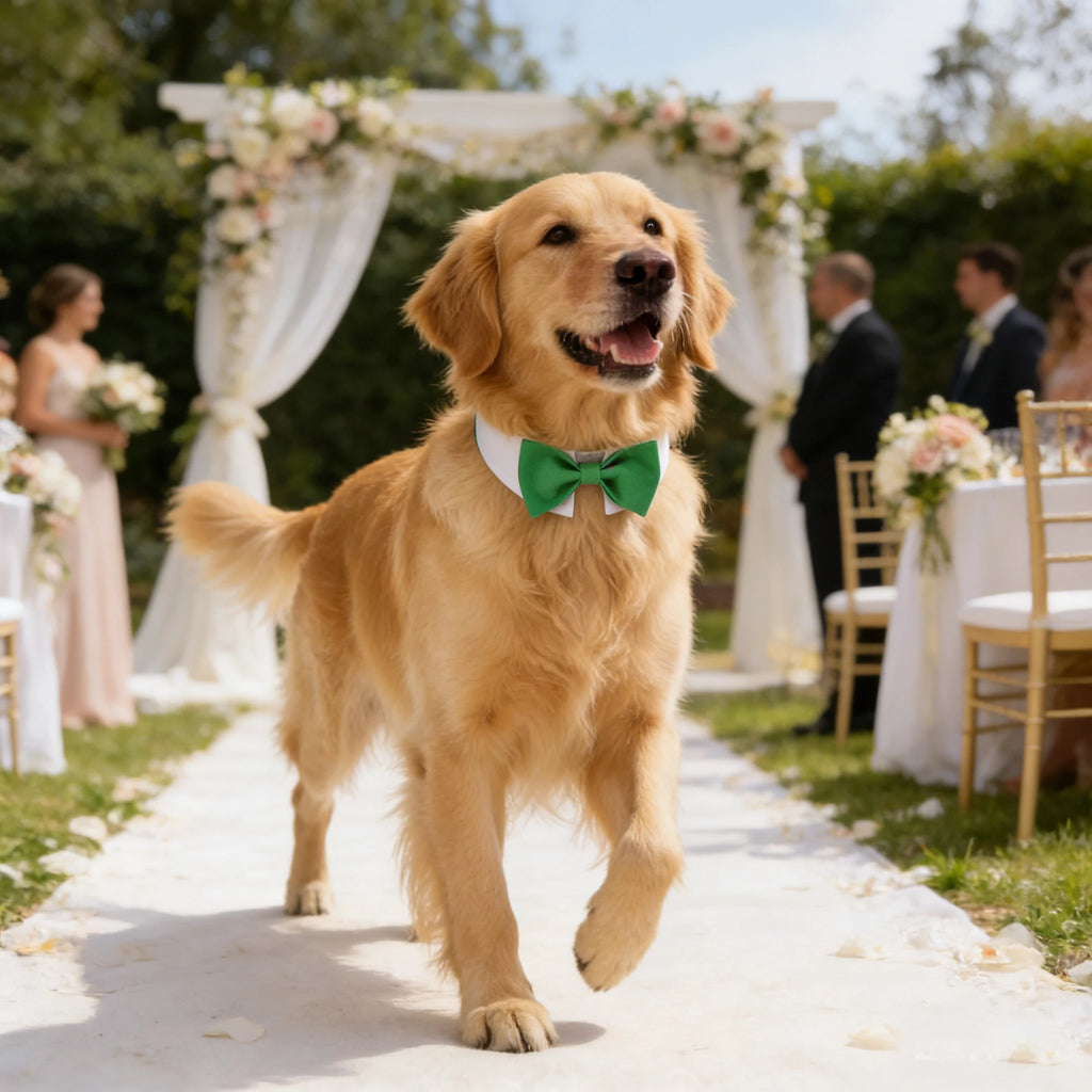 Adjustable Pet Tuxedo Bow Tie Collar
