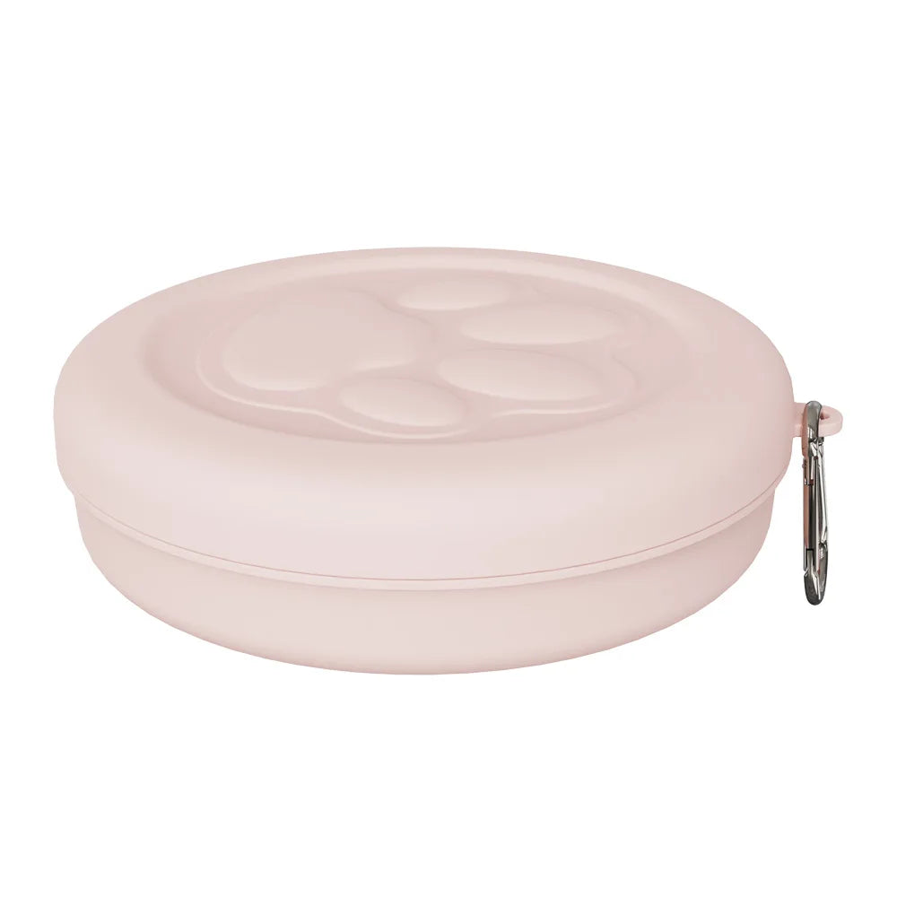 Portable 2-in-1 Pet Travel Bowl with Lid Water Dish
