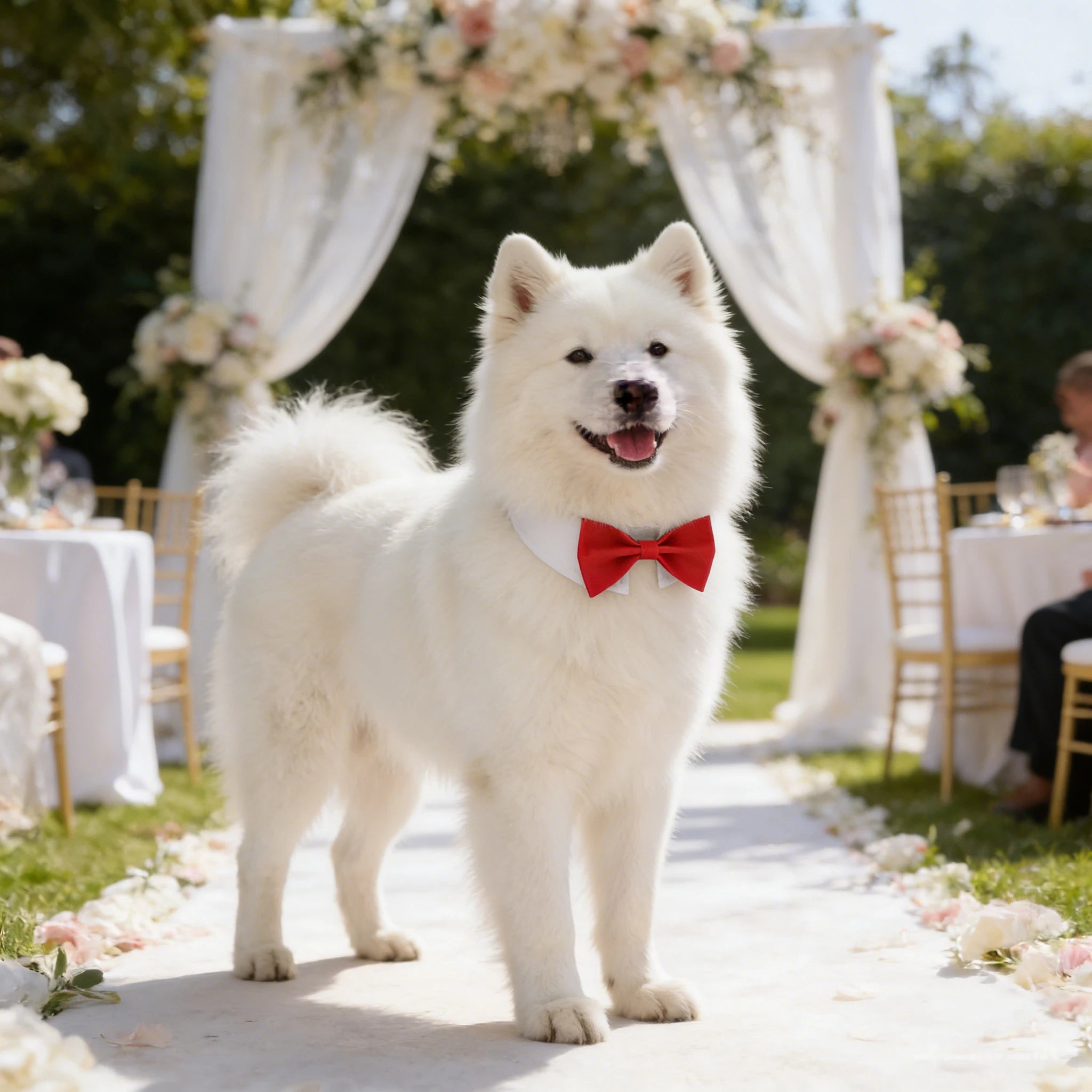 Adjustable Pet Tuxedo Bow Tie Collar