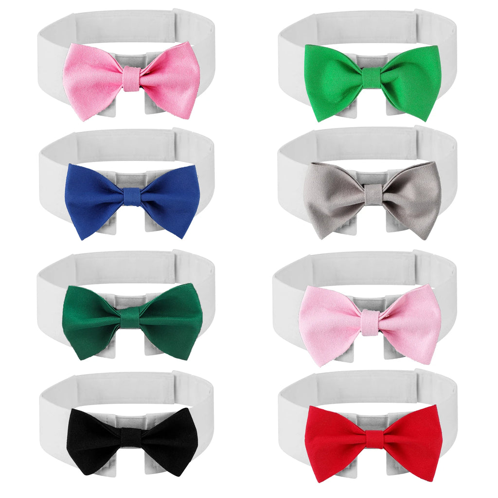 Adjustable Pet Tuxedo Bow Tie Collar