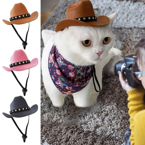 Adjustable Cowboy Hat for Dogs & Cats
